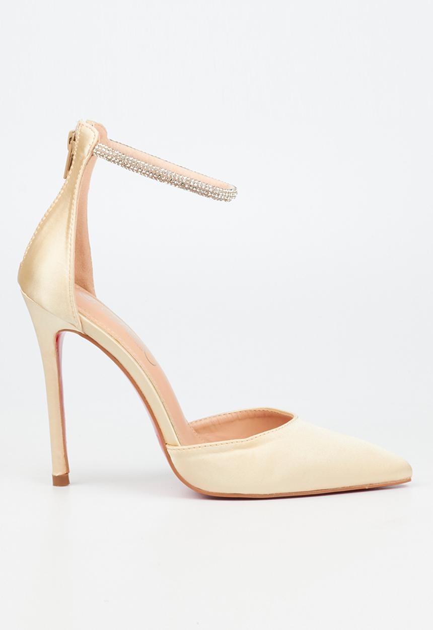 Miss Black - Lou 29 court heel - champagne