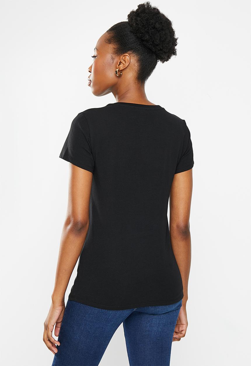 SISSY BOY - Ezra: regular fit top with short sleeves - black