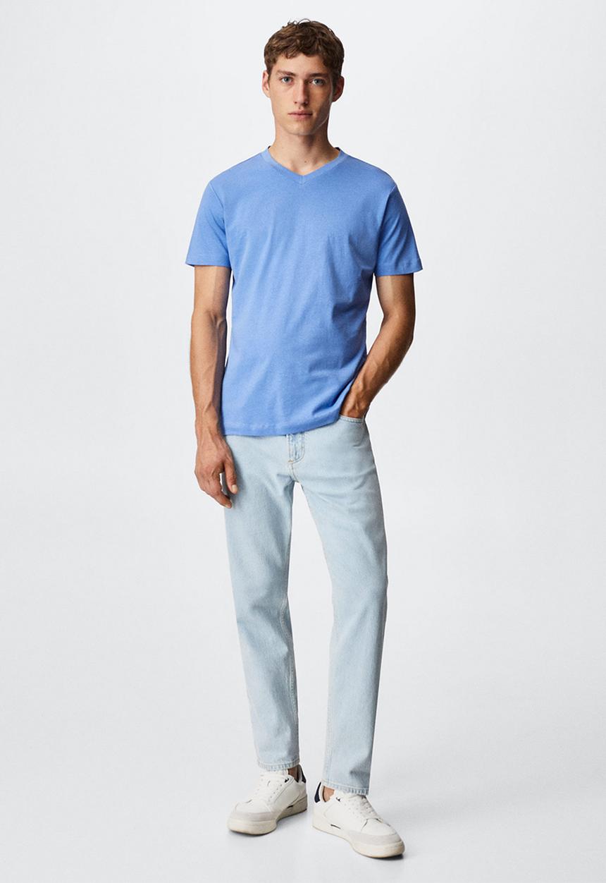 MANGO - T-shirt chelsea - blue 