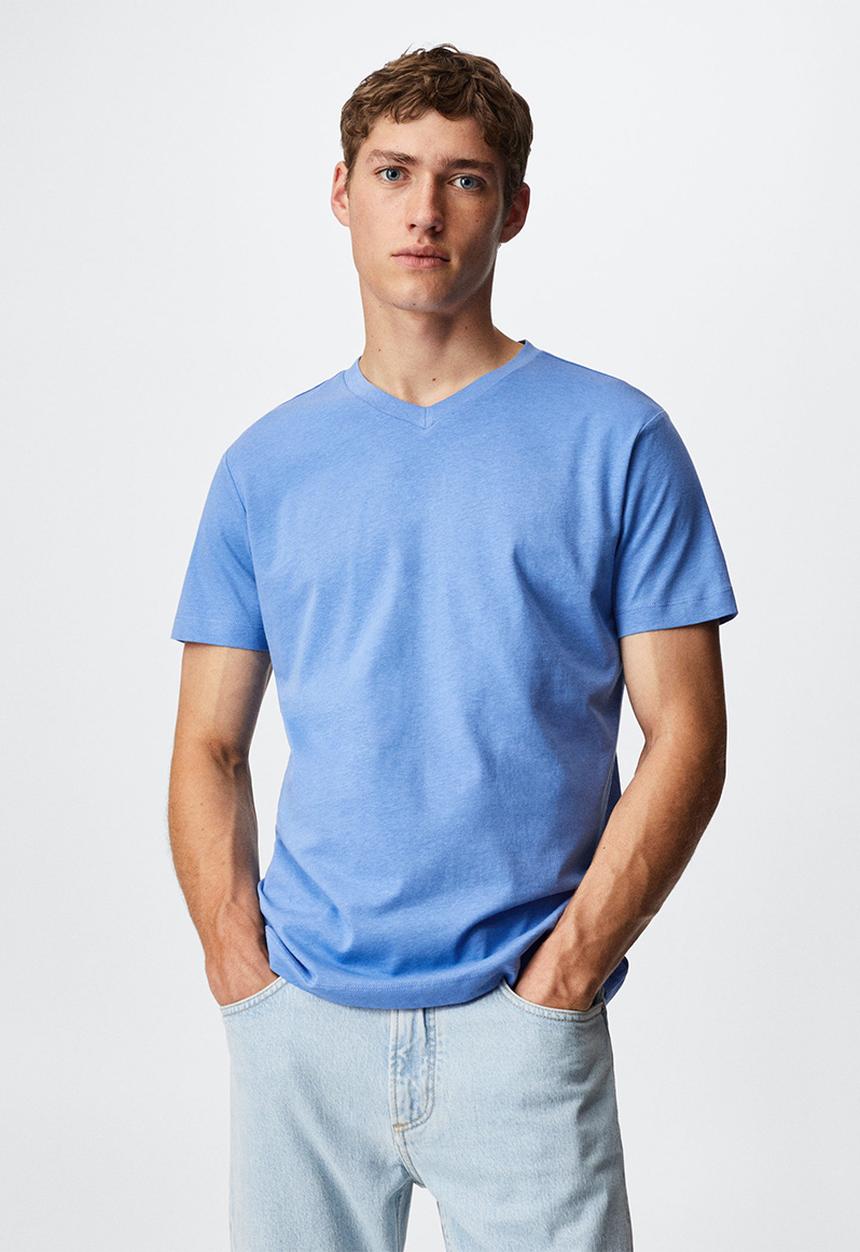 MANGO - T-shirt chelsea - blue 