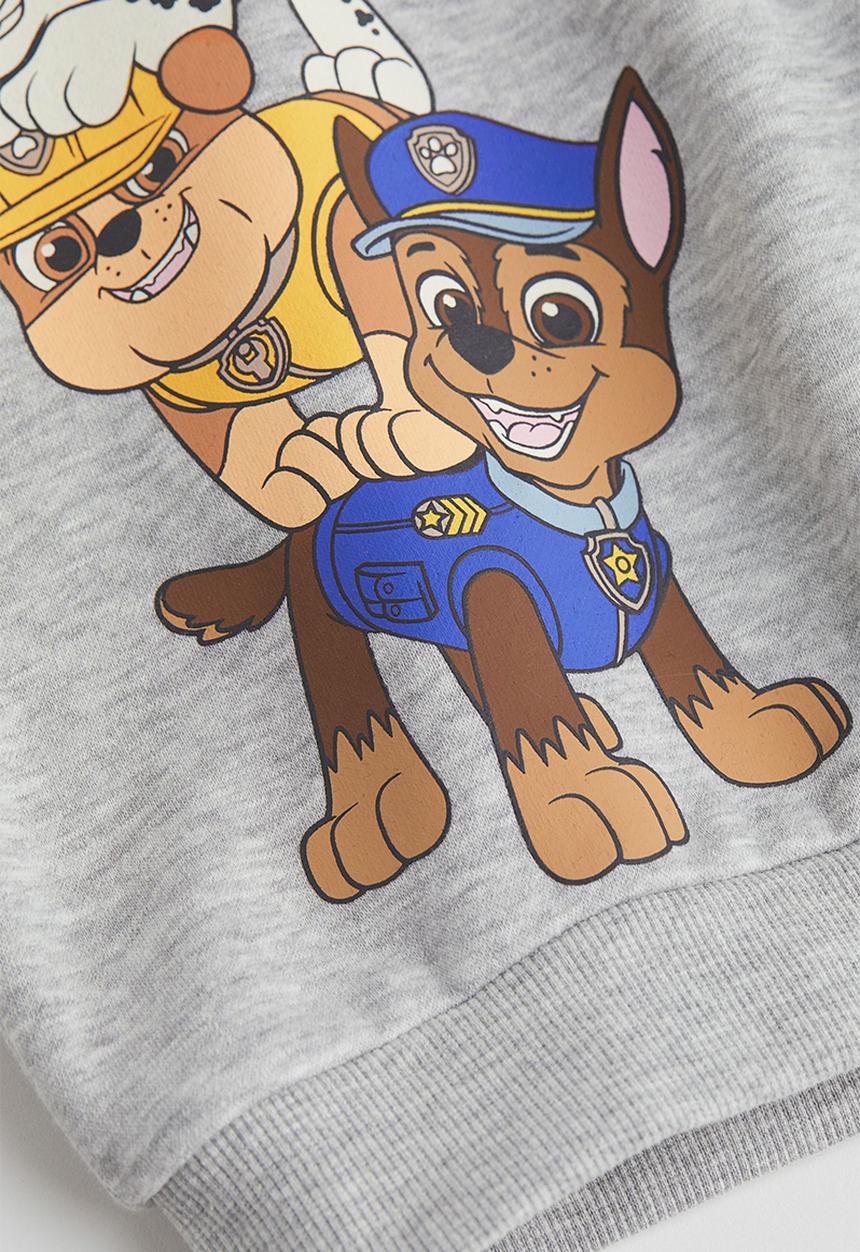 H&M - Sweatshirt - light grey marl/paw patrol