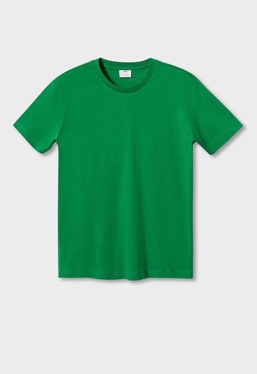 MANGO - T-shirt cherlo - green