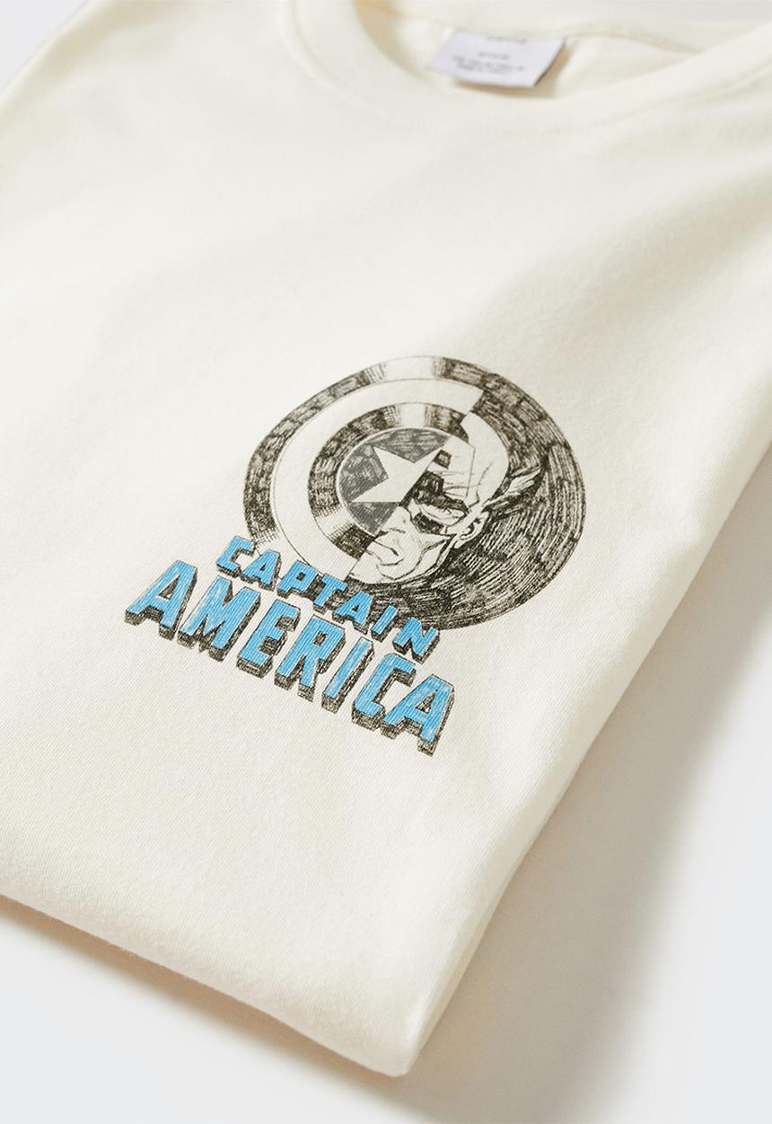 MANGO - T-shirt america - white