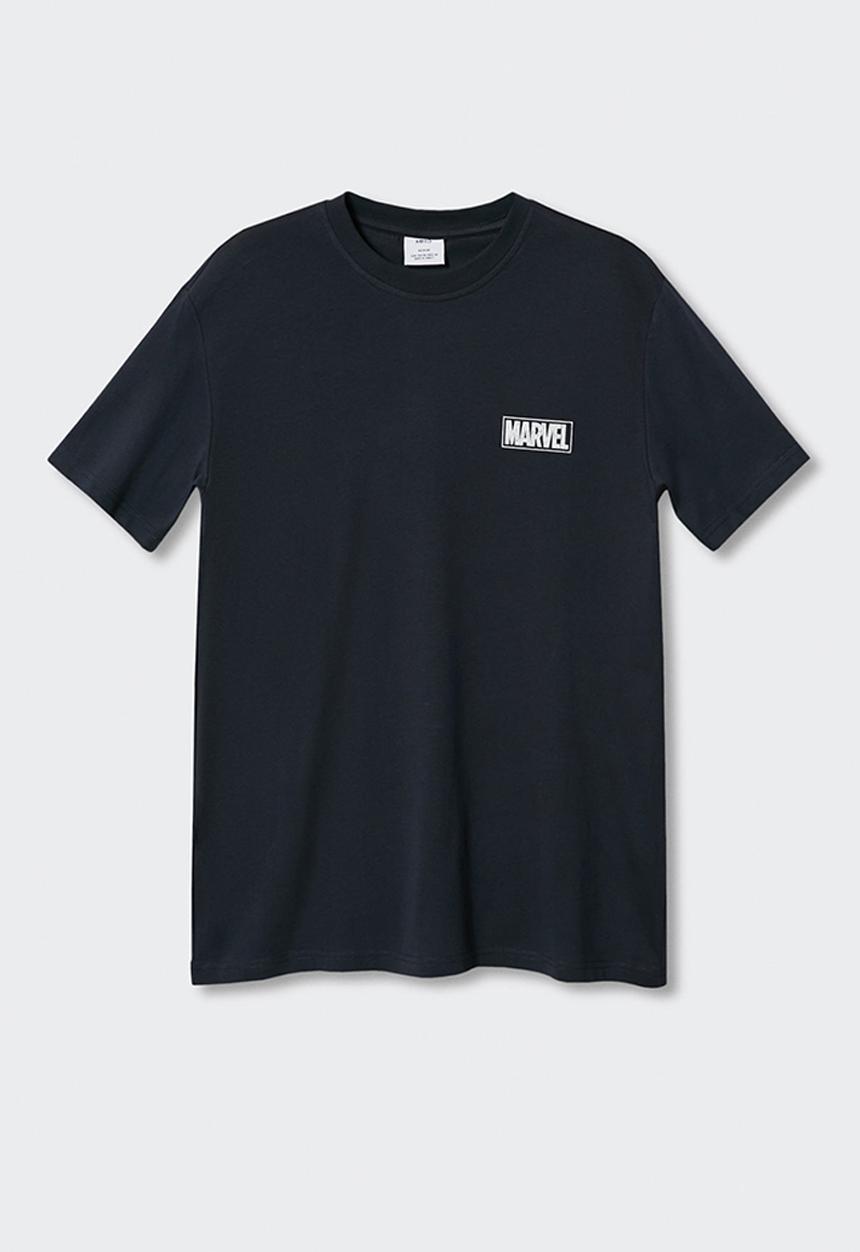 MANGO - T-shirt spiderman marvel - navy 