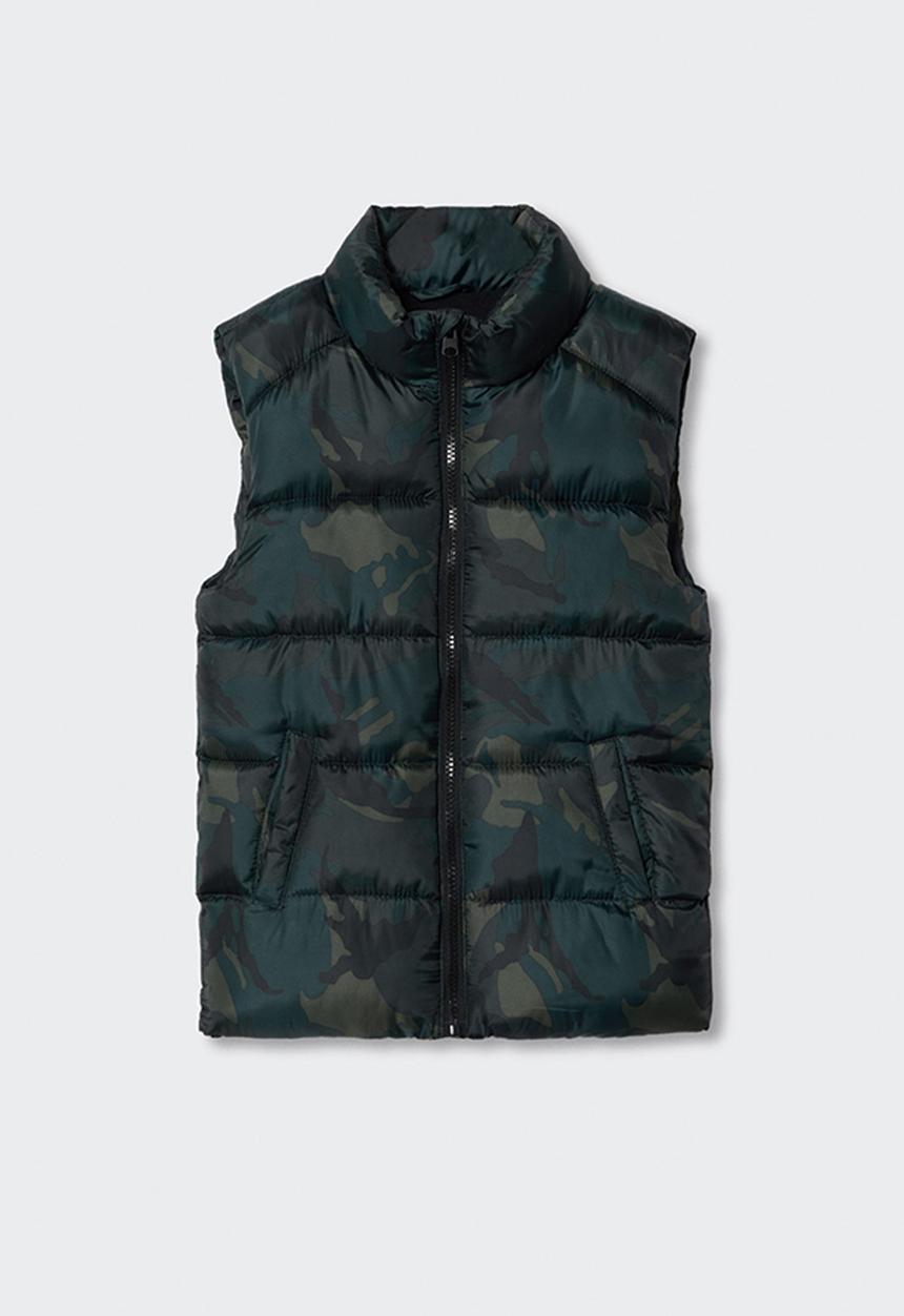 MANGO - Waistcoat londres - khaki