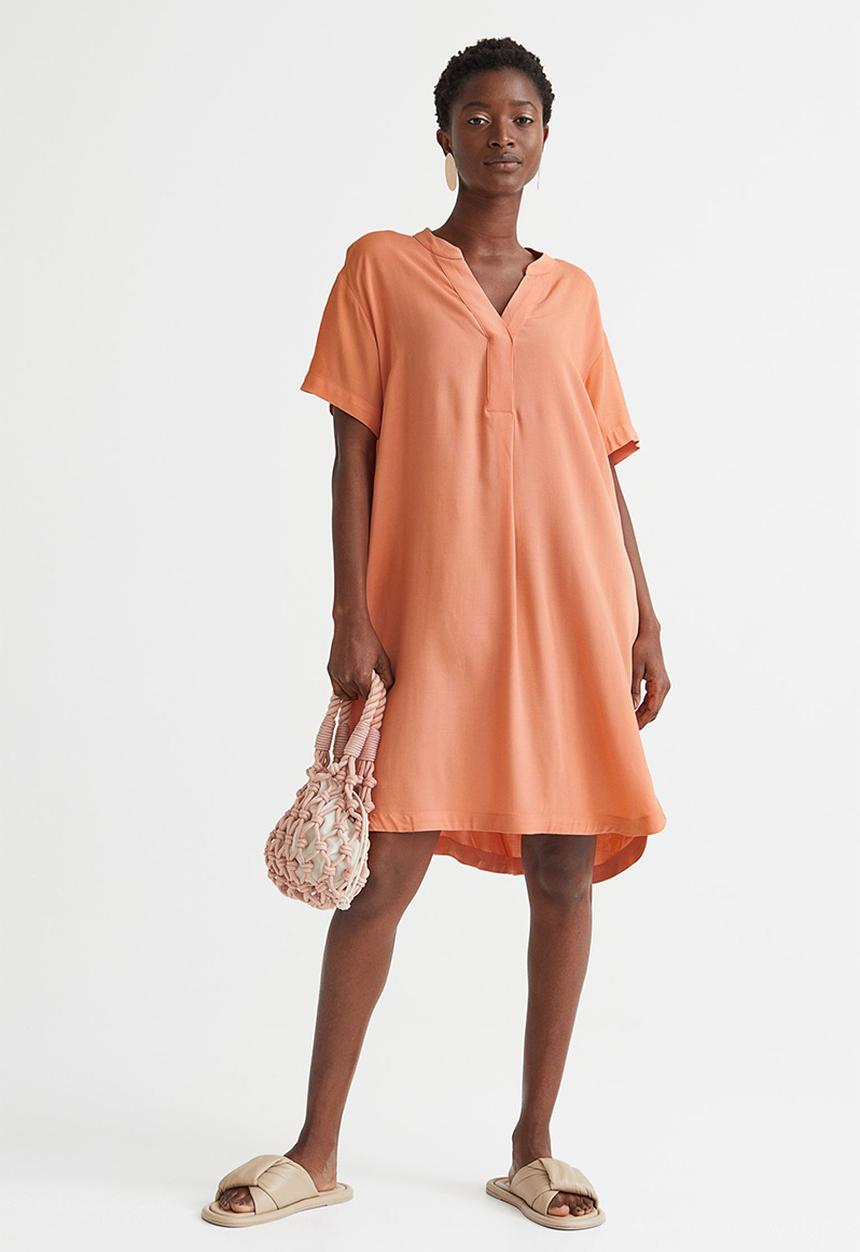 H&M - V-neck tunic - apricot 