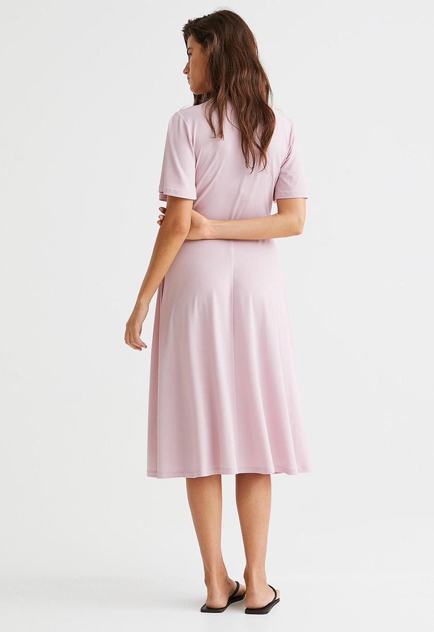 H&M - Wrap dress - light pink