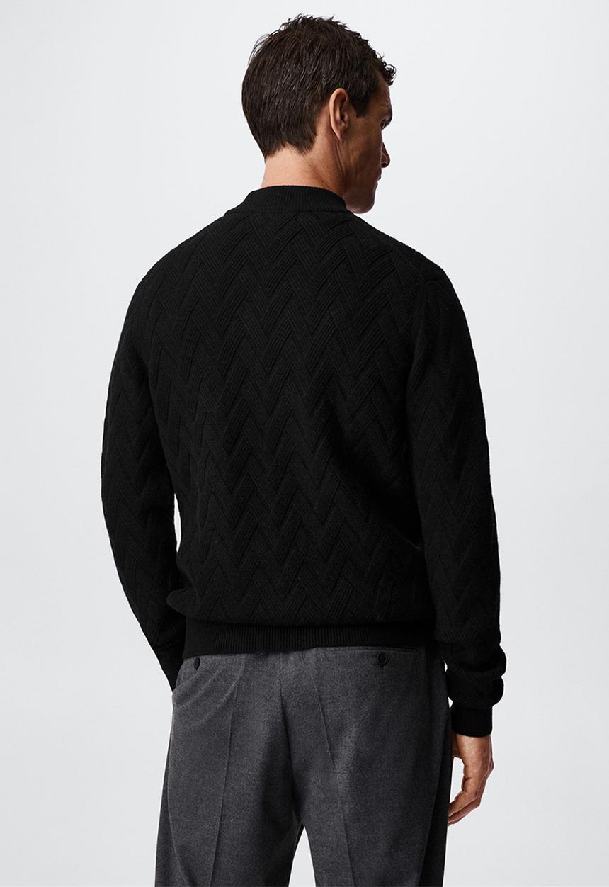 MANGO - Sweater flecha - black 