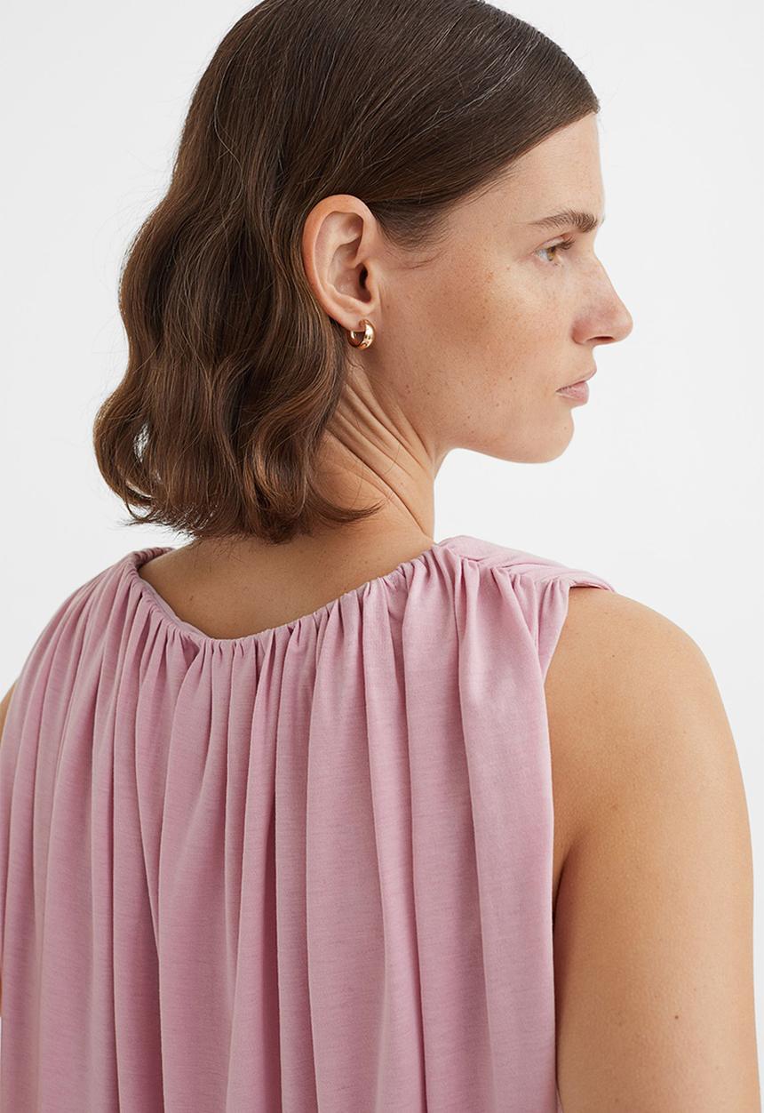 H&M - Sleeveless blouse - light pink