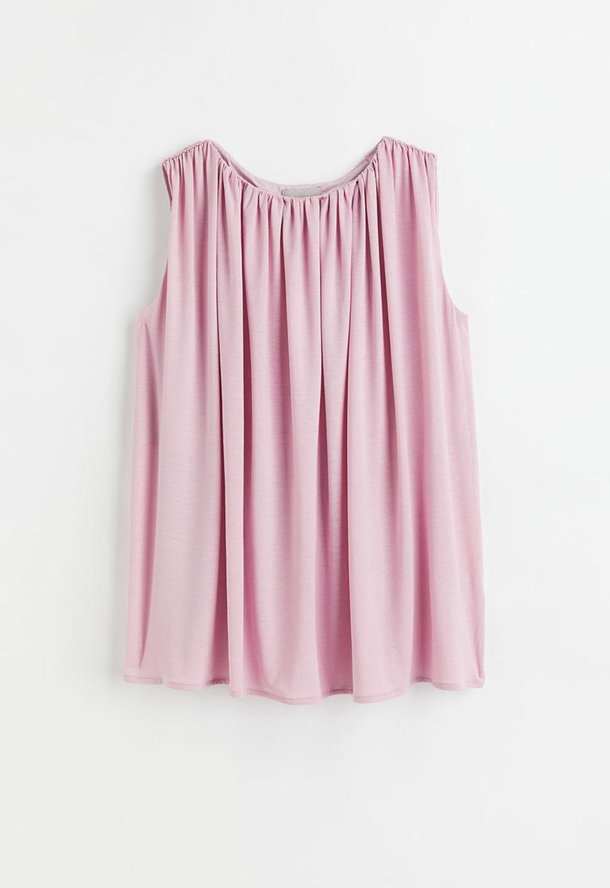 H&M - Sleeveless blouse - light pink