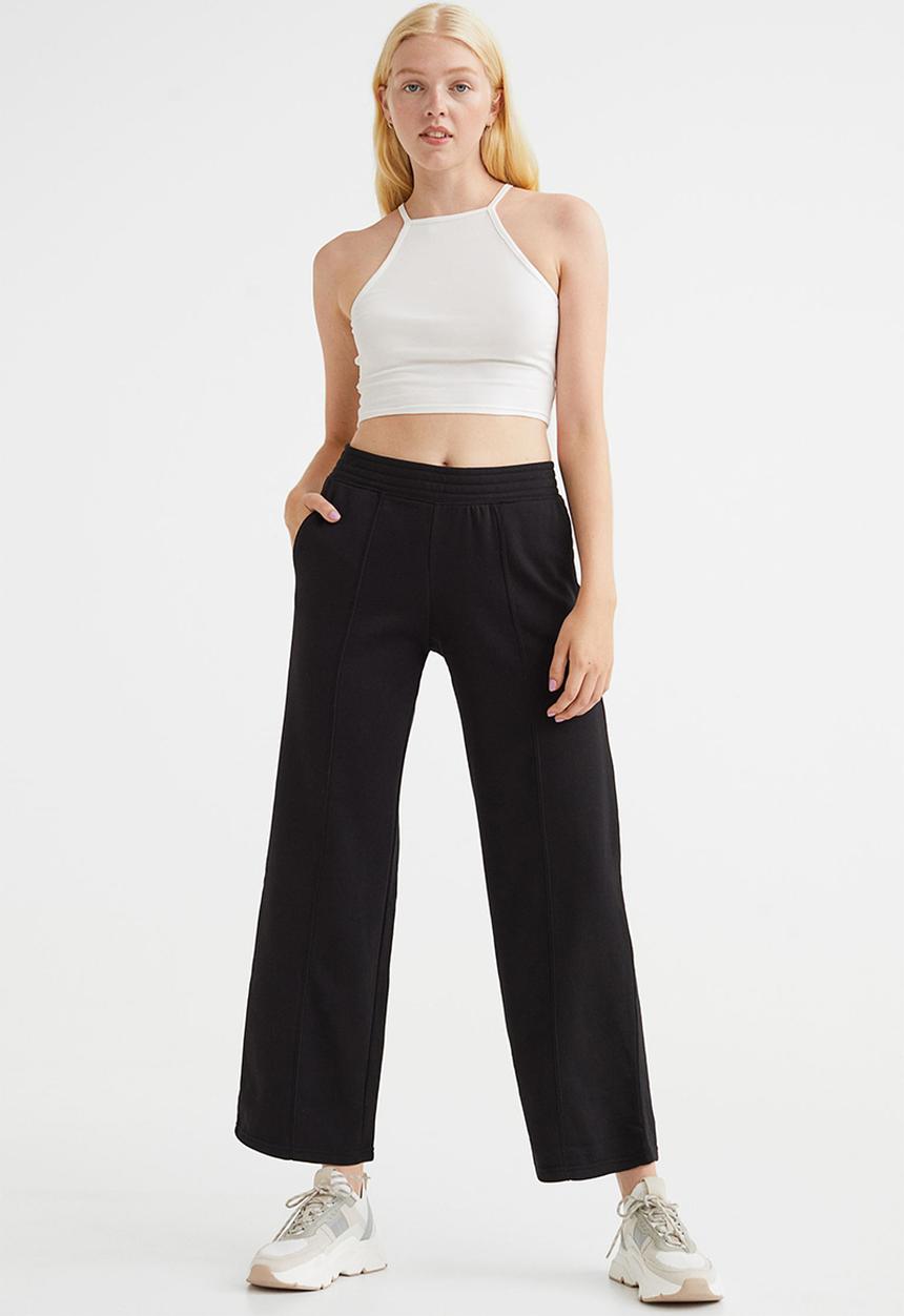 H&M - Straight joggers - black