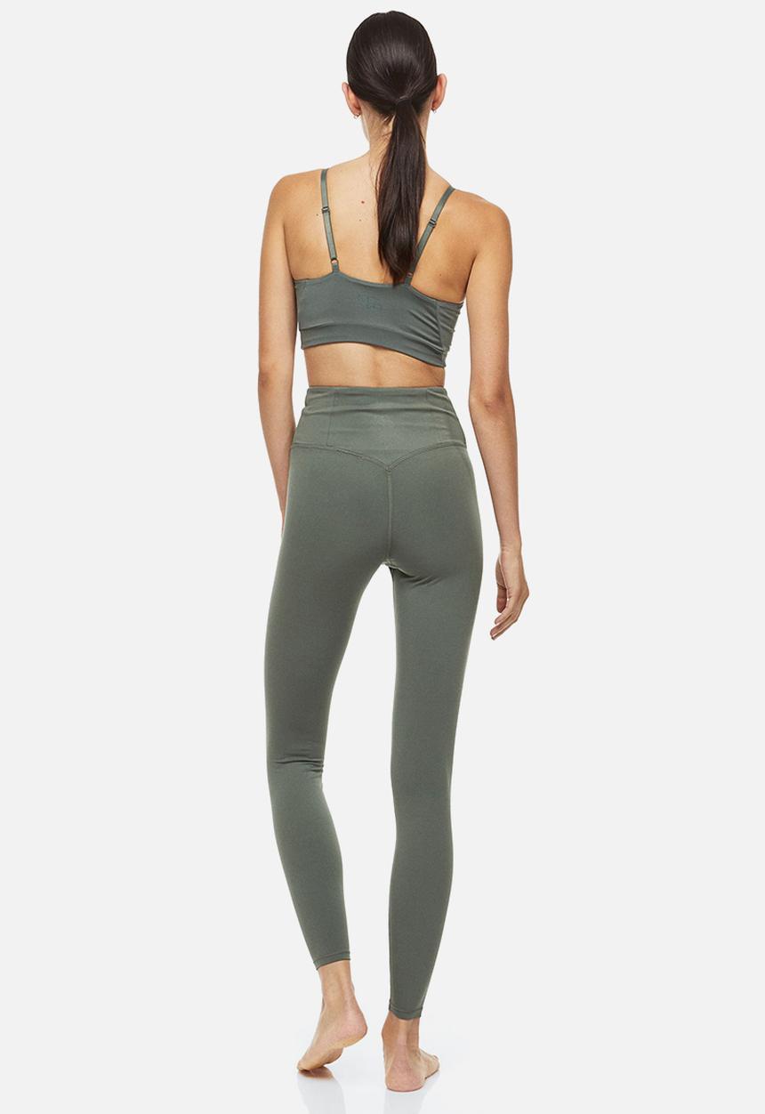 H&M - Sports tights in softmove™ - dark khaki green