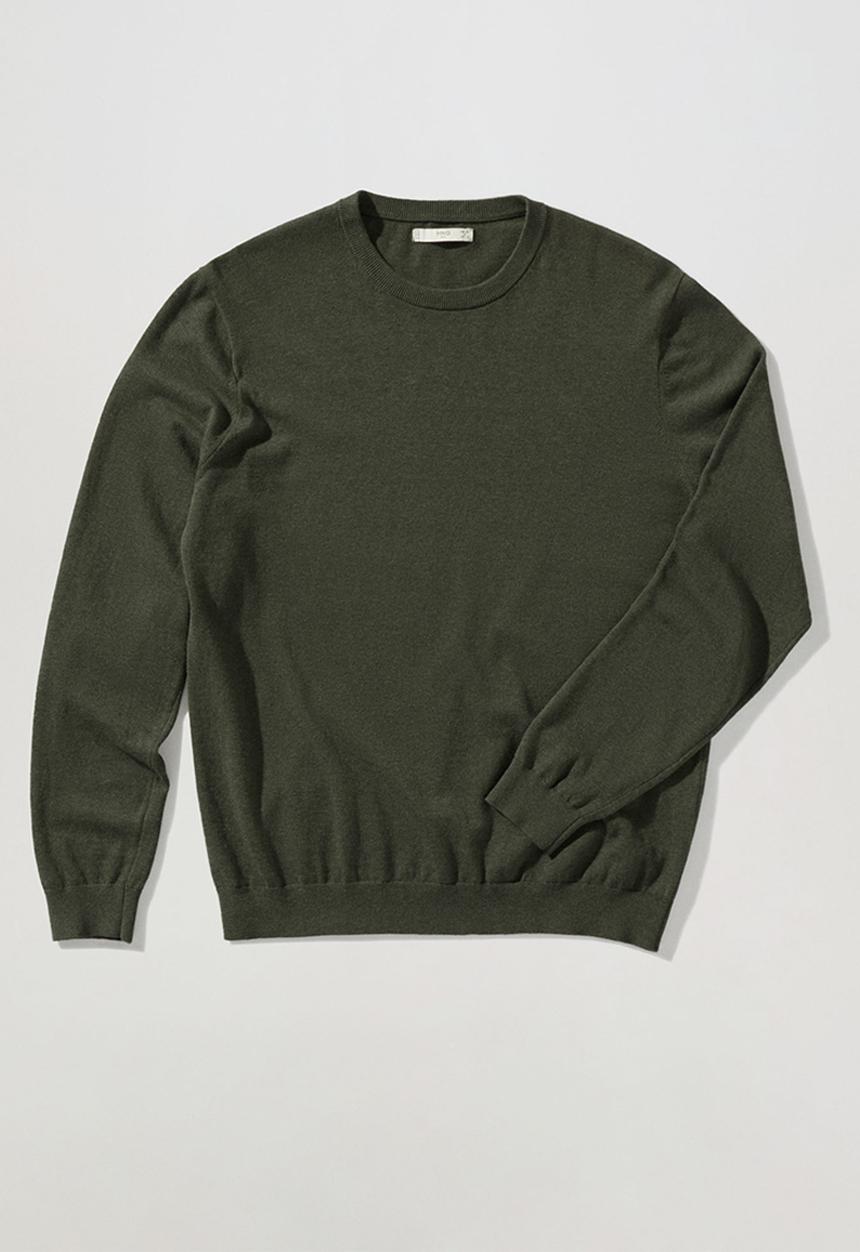 MANGO - Sweater ten - khaki 