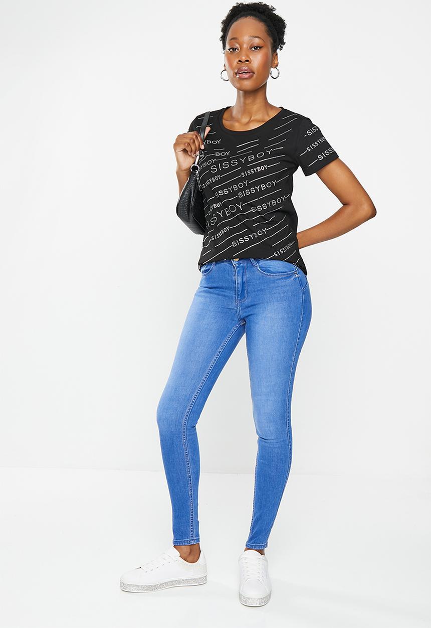 SISSY BOY - Axel bumbooster skinny with welt plate - periwinkle