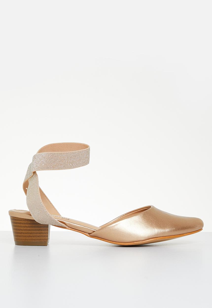 Butterfly Feet - Sling 2 heel - rose gold