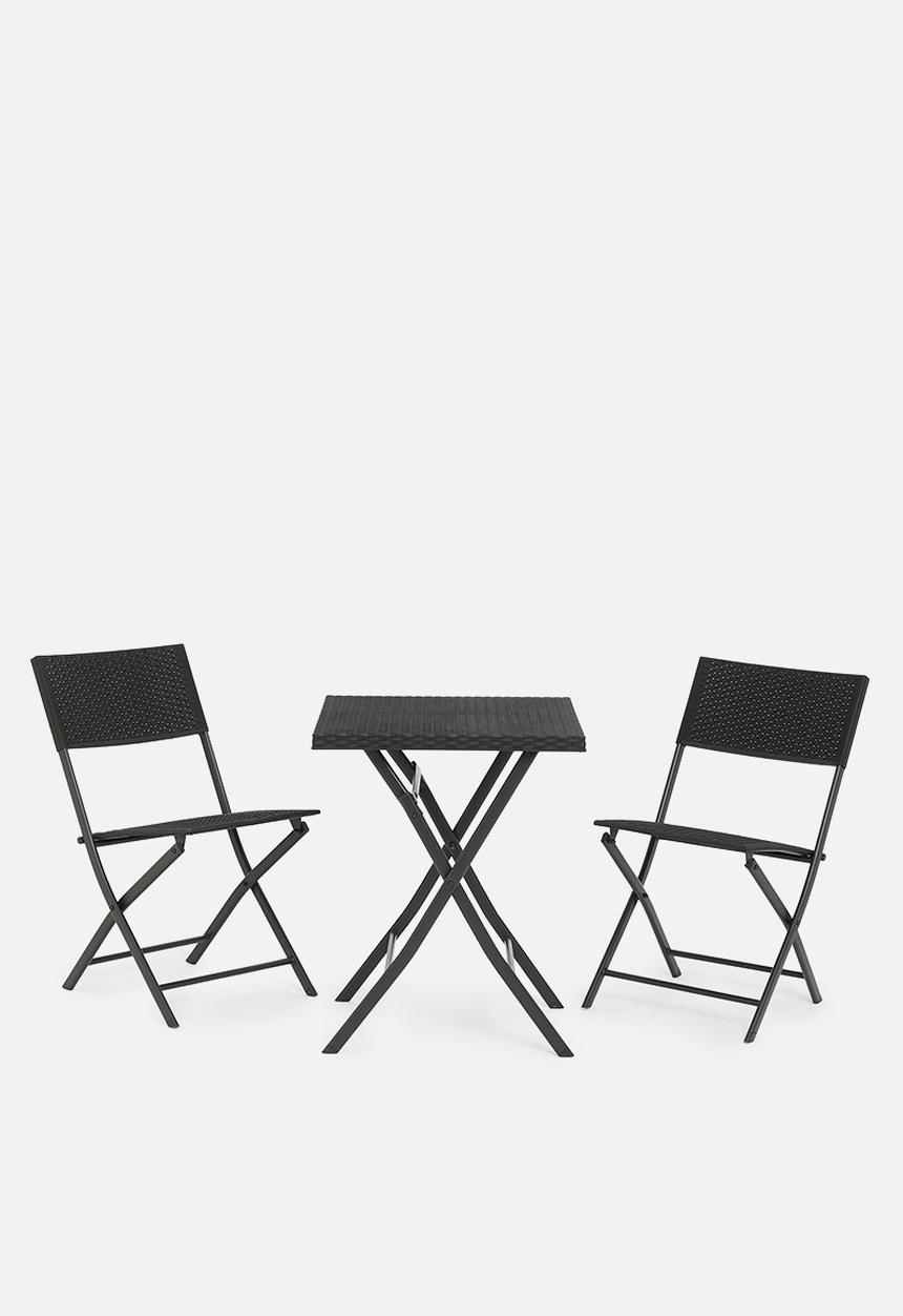 H&S - Juno outdoor furniture set - black