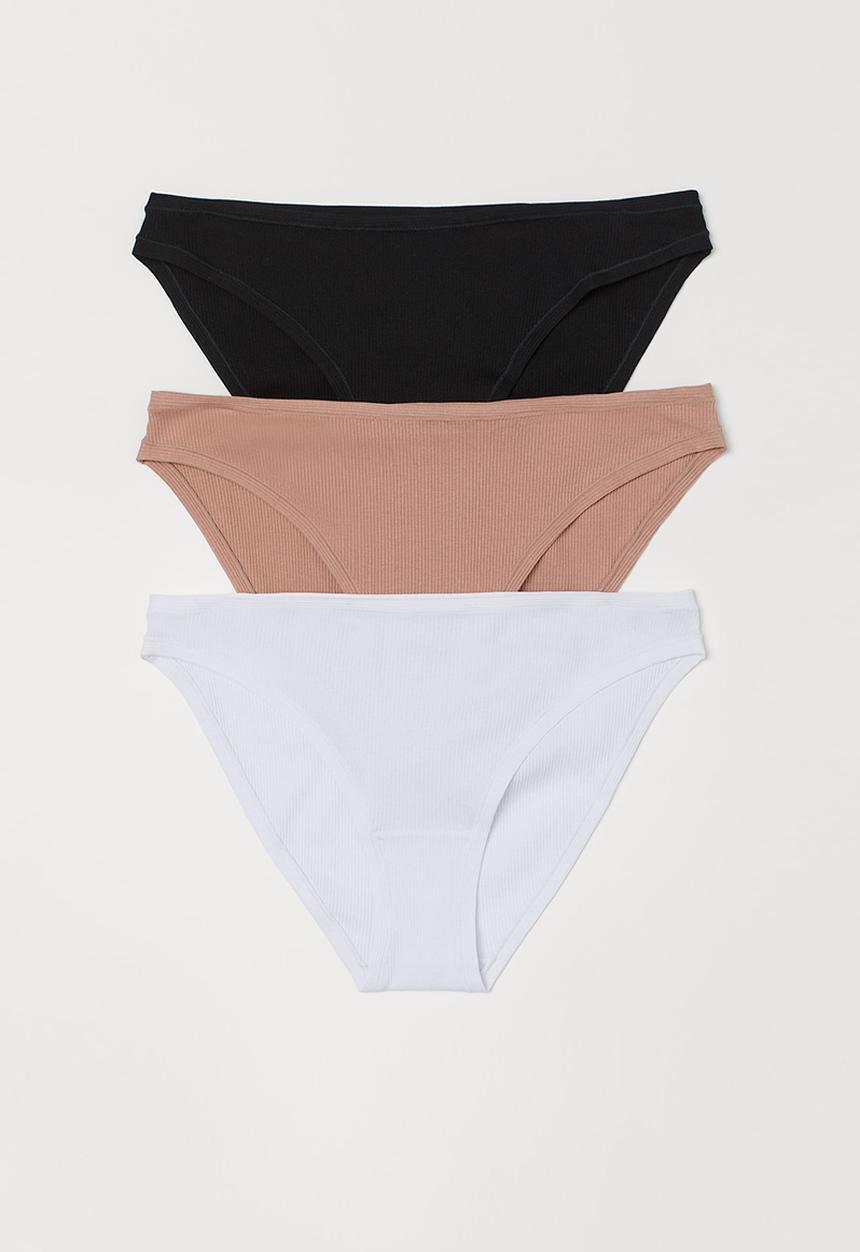 H&M - 3-Pack cotton bikini briefs - multi