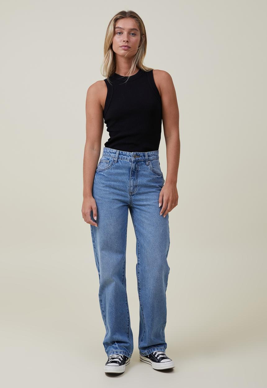 Cotton On - Loose straight jean - surfers blue 