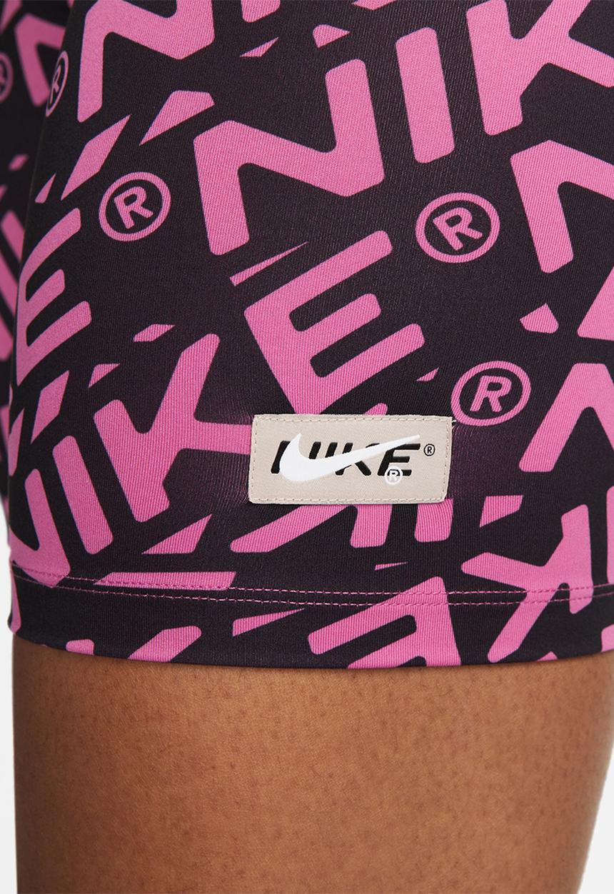 Nike - W nike one dri-fit mr 7in short aop h - cosmic fuchsia