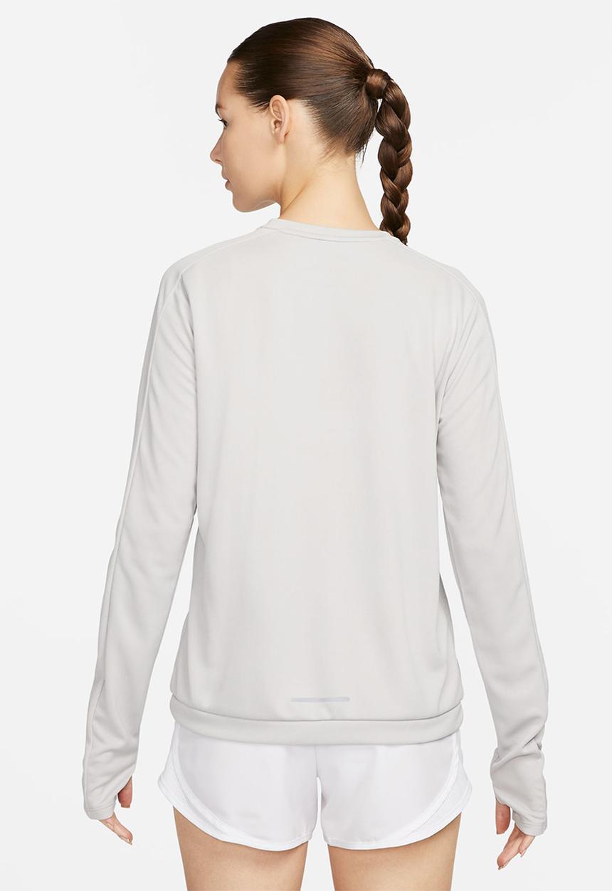 Nike - W nk df pacer crew - lt iron ore/reflective silver