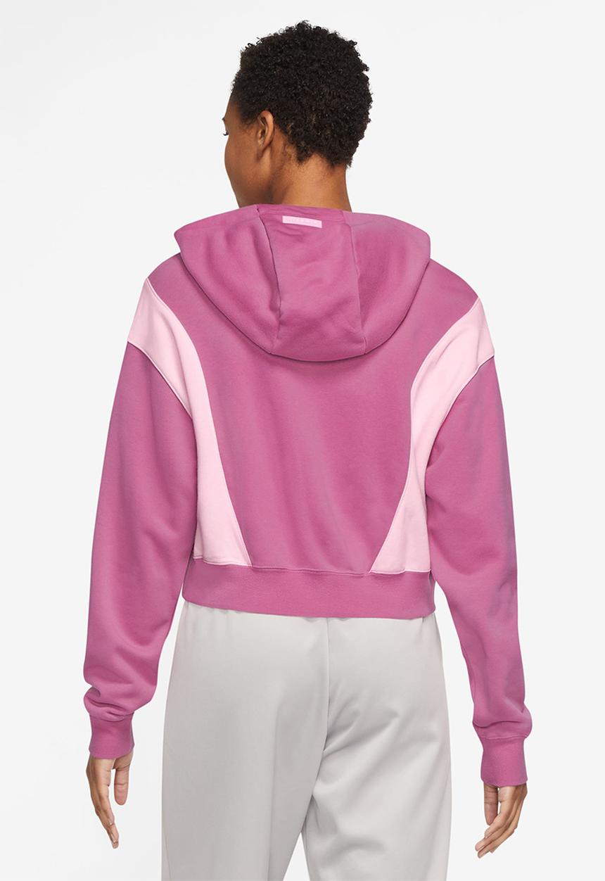 W nsw air os mod crop flc hd - cosmic fuchsia/pink foam /pink foam