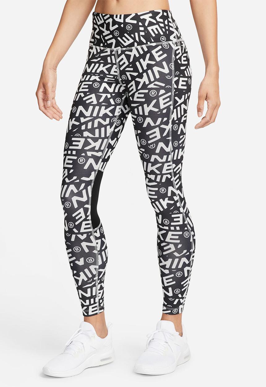 Nike - W nk df fast tght aop hybrd - photon dust/black/reflective silv