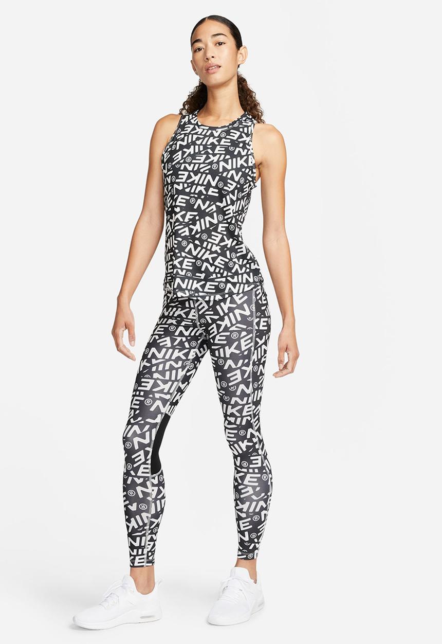 Nike - W nk df fast tght aop hybrd - photon dust/black/reflective silv