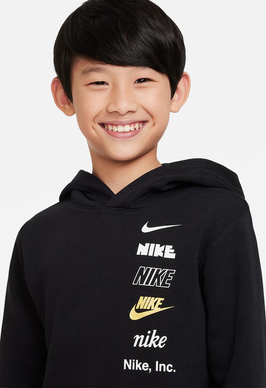 Nike - B nsw po hoodie bb mlogo - black