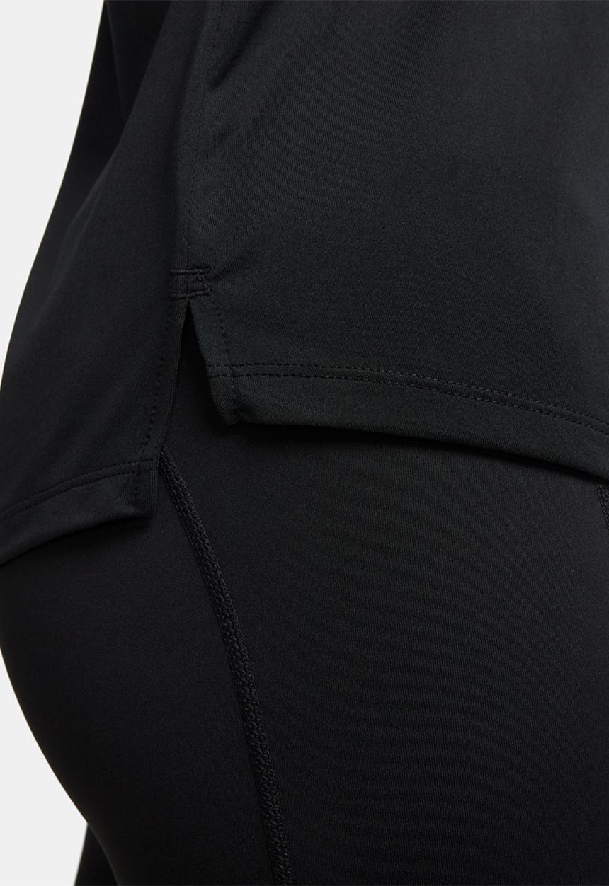 Nike - W nike one dri-fit swoosh hbr short sleeve - black