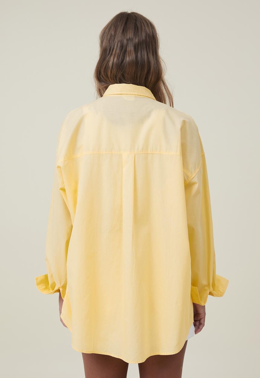 Cotton On - Dad shirt - pale yellow 