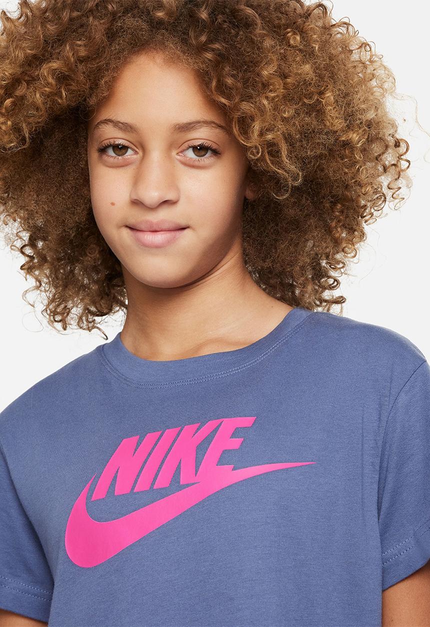 Nike - G nsw tee dptl basic futura - diffused blue & active pink