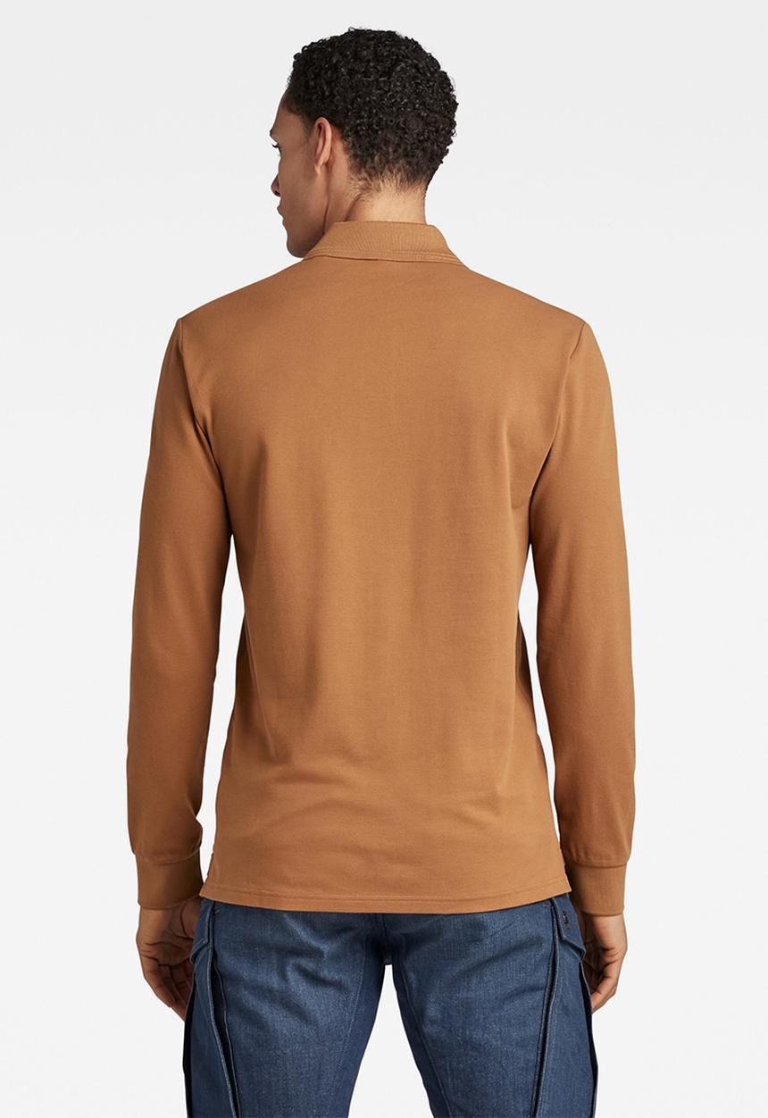 G-STAR - Dunda core polo long sleeve - oxide ocre