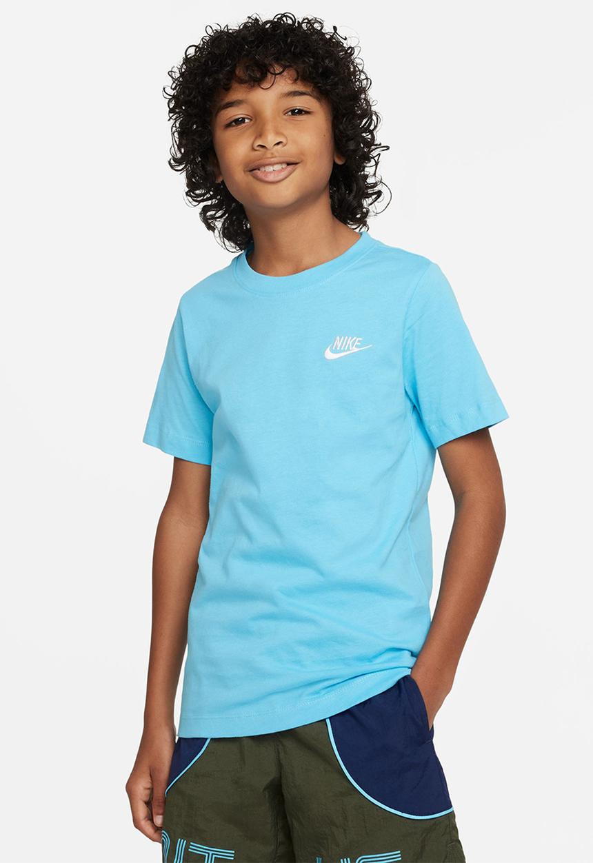 Nike - B nsw tee emb futura - baltic blue