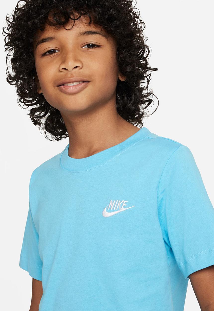 Nike - B nsw tee emb futura - baltic blue