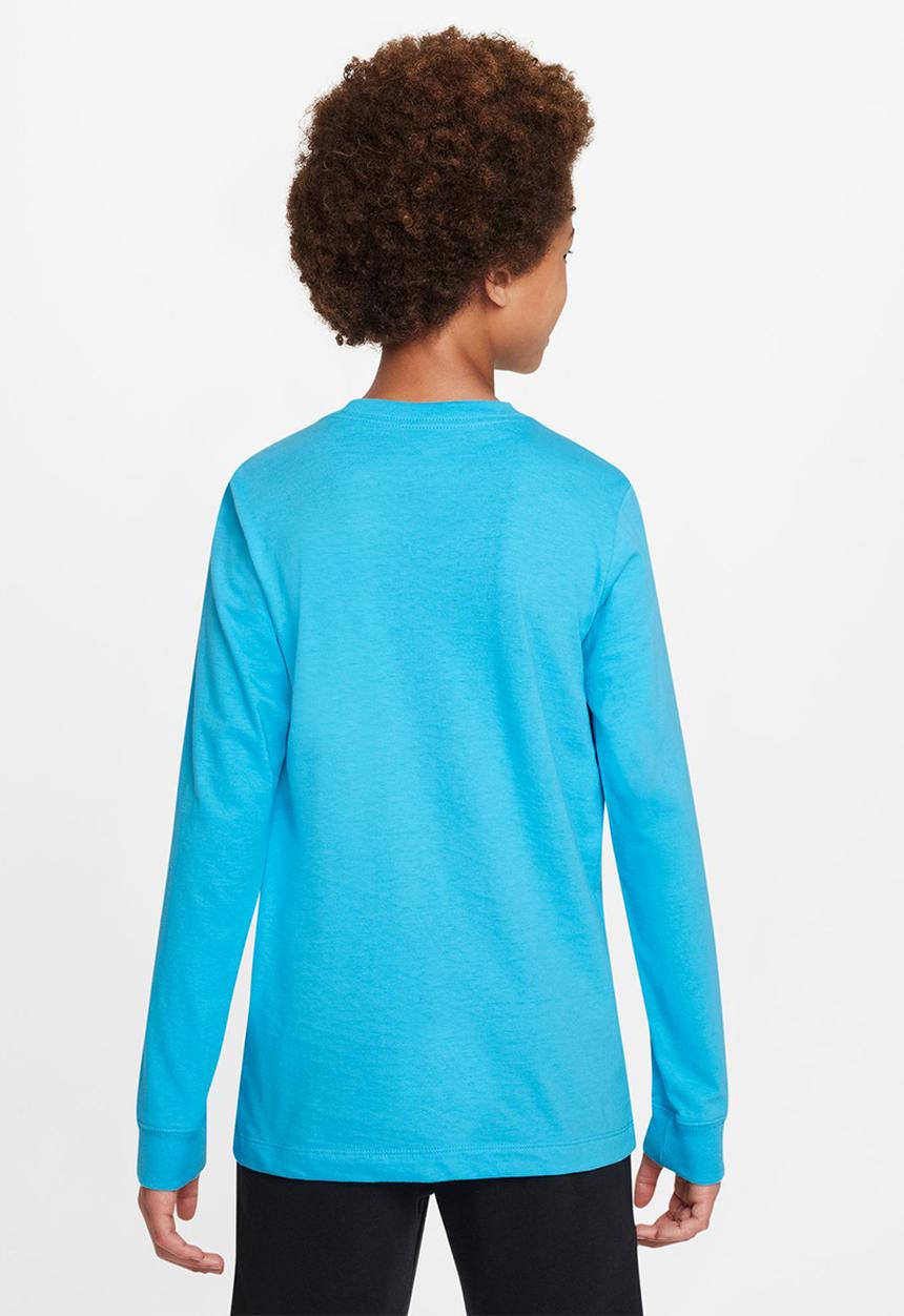 Nike - B nsw tee long sleeve emb futura - baltic blue