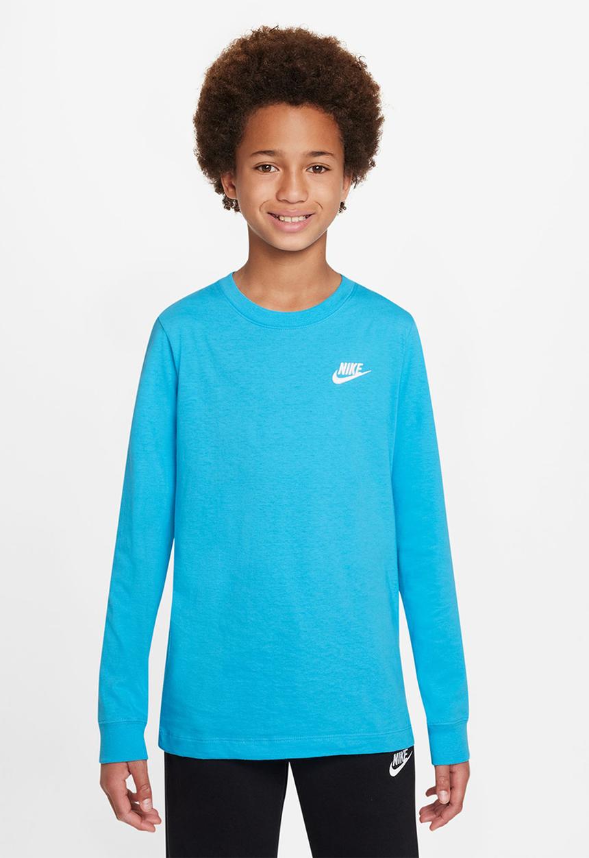 Nike - B nsw tee long sleeve emb futura - baltic blue