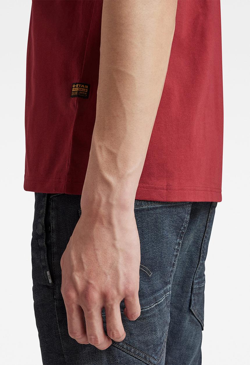 G-STAR - Base-s r t short sleeve - chateaux red