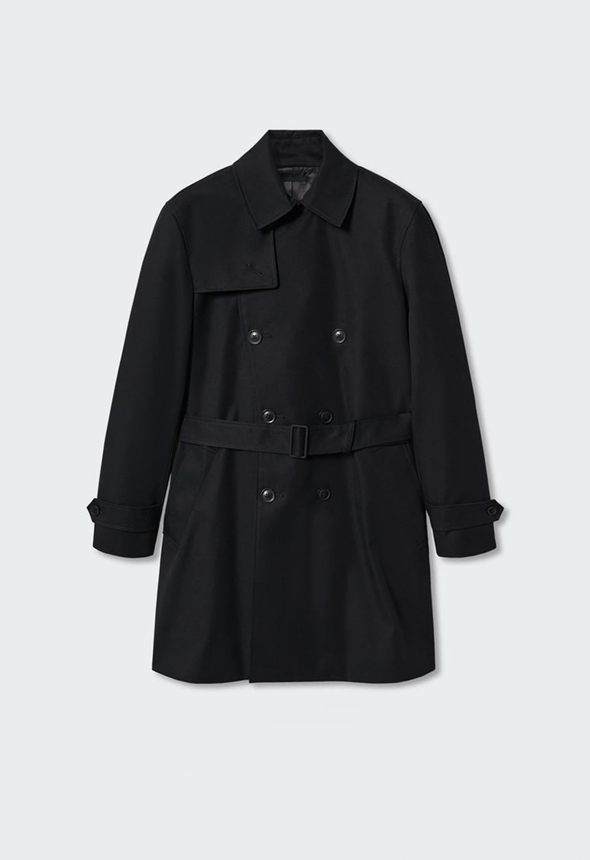 MANGO - Parka coat tango - black