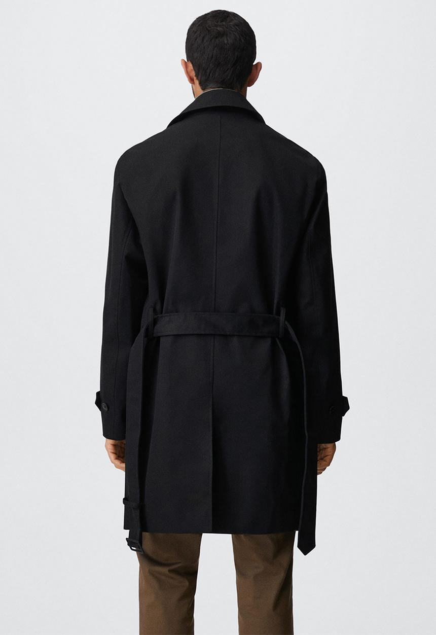 MANGO - Parka coat tango - black