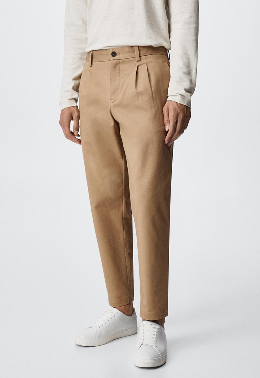 MANGO - Trousers etna - medium brown