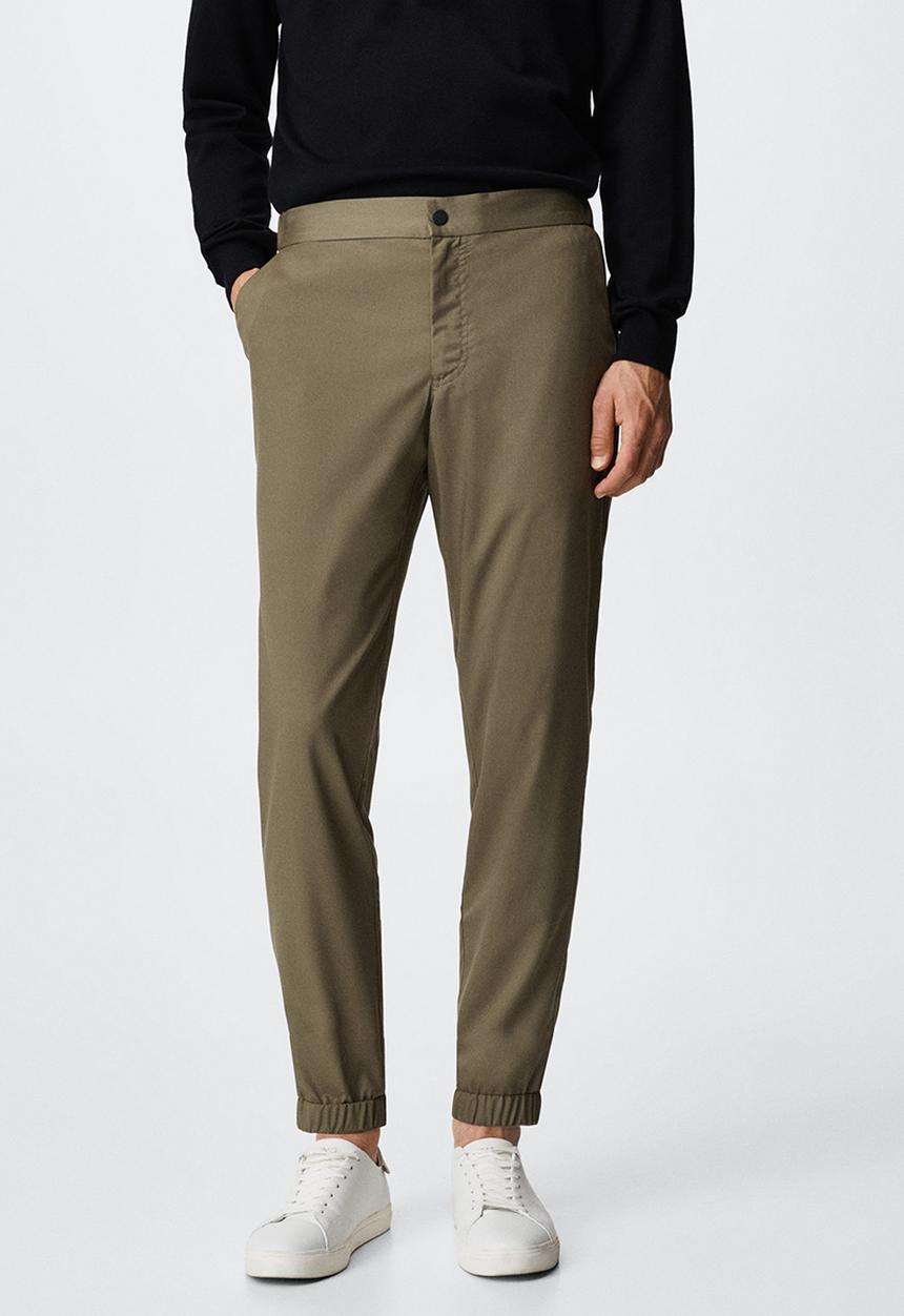 MANGO - Trousers agave - khaki