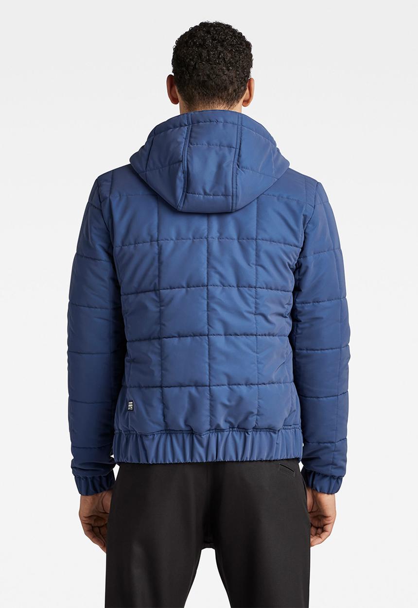 G-STAR - Meefic sqr quilted hdd jkt - reflective sea blue