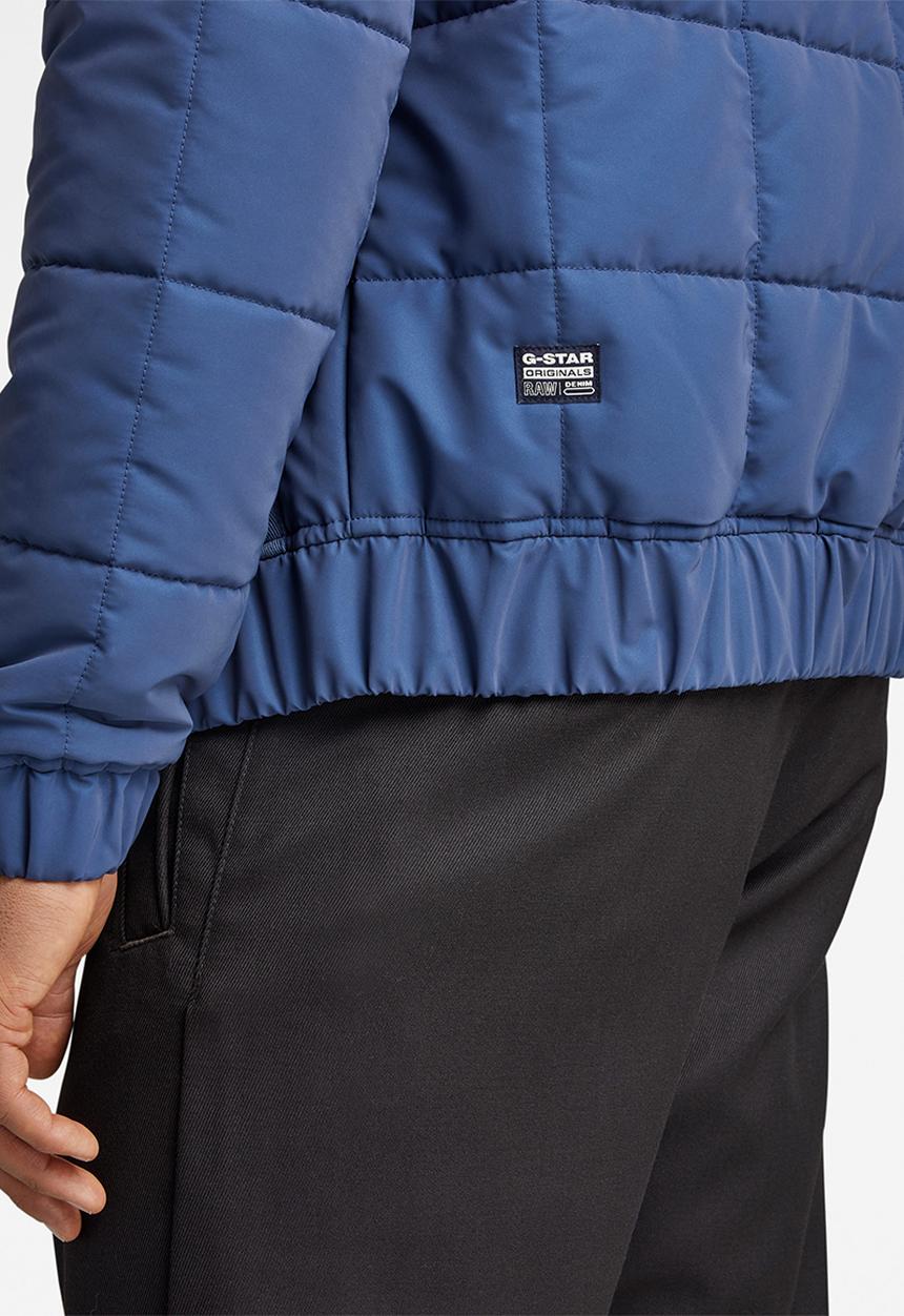 G-STAR - Meefic sqr quilted hdd jkt - reflective sea blue