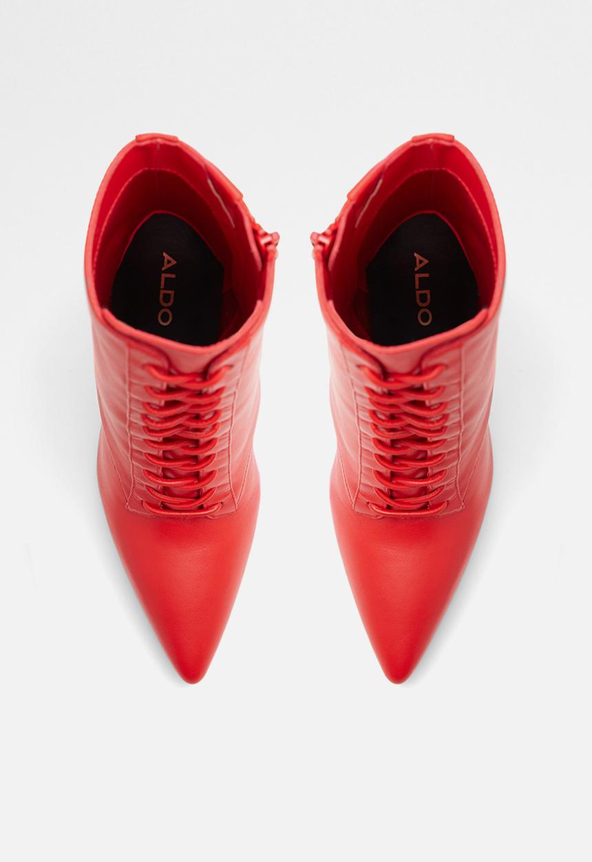 ALDO - Began leather boot - red other