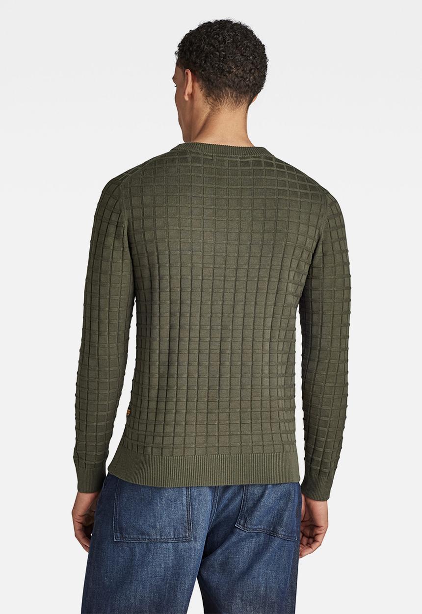 G-STAR - Table r knit - dk bronze green