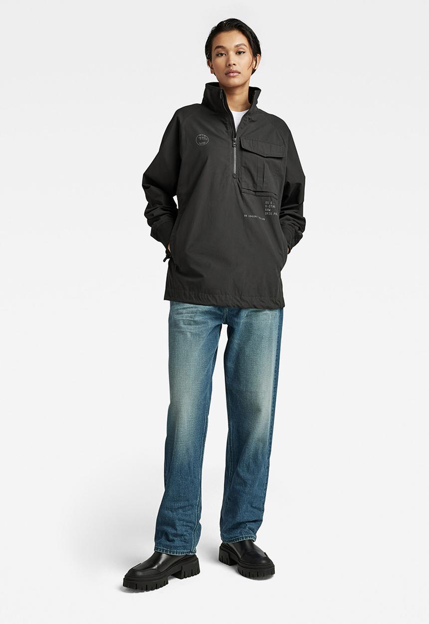 G-STAR - Half zip overshirt - dk black