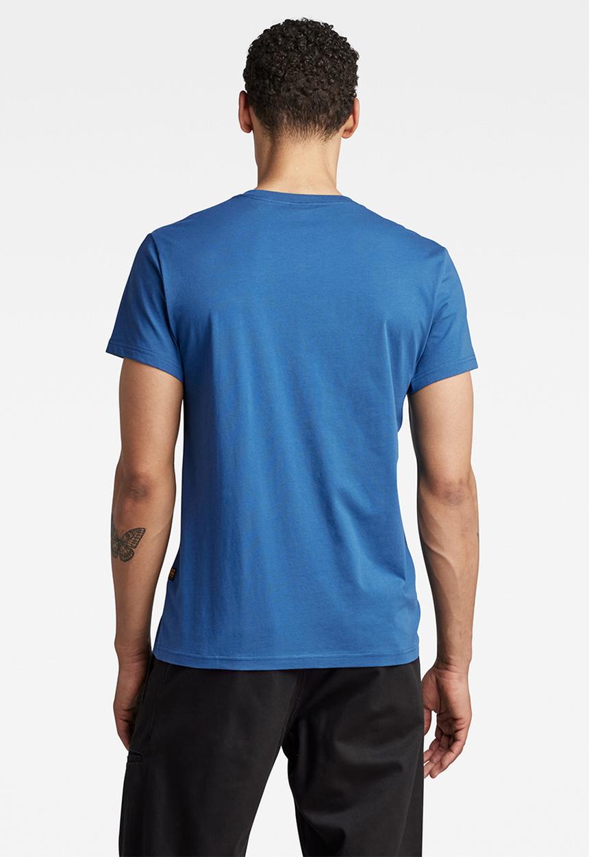 G-STAR - Originals label r T-shirt - retro blue
