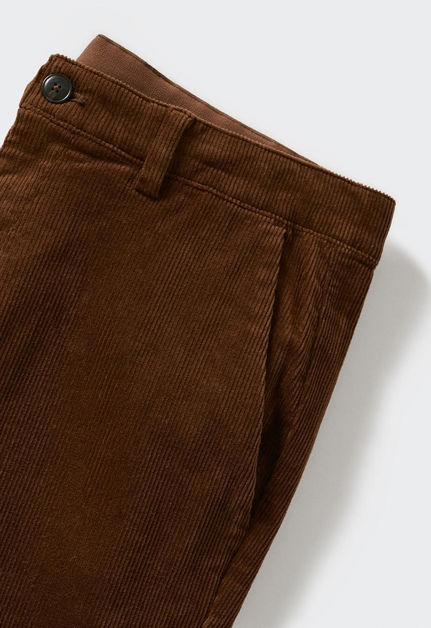 MANGO - Trousers berdam - tobacco brown