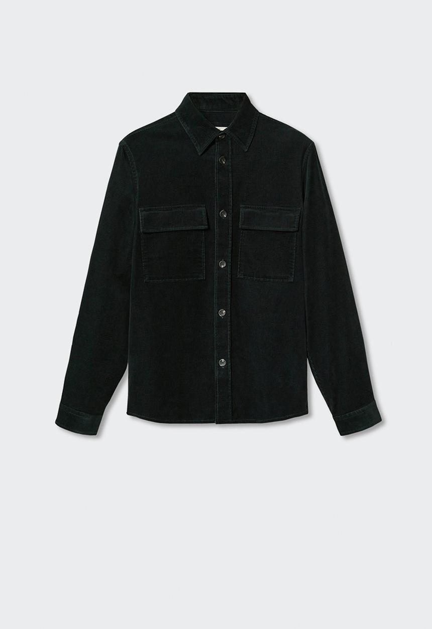 MANGO - Shirt pompeia - green