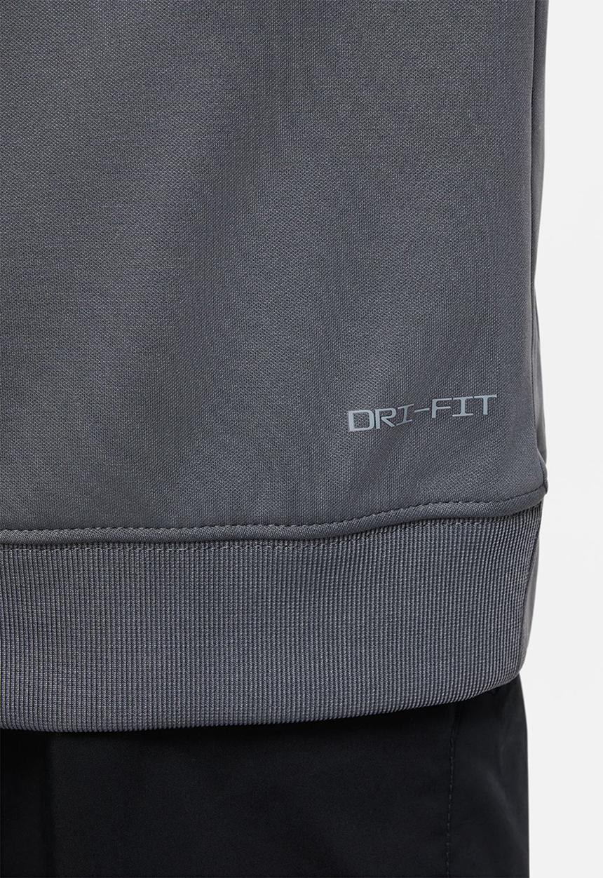 Nike - B nsw repeat sw pk fz hoodie - iron grey/black/sesame